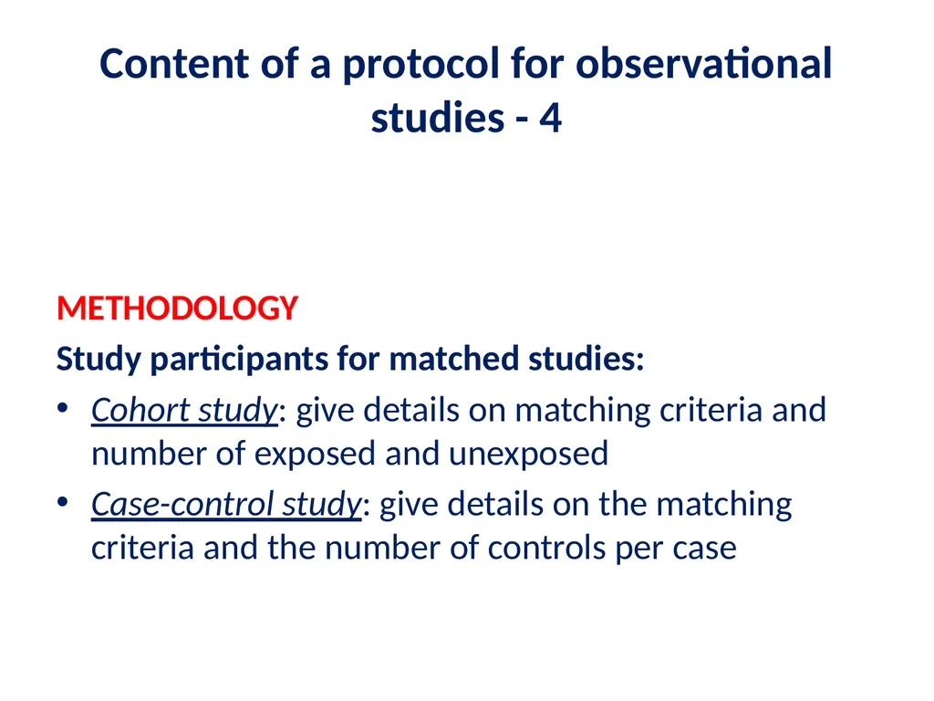 Elements of a clinical trial research protocol - slide 12 of 25