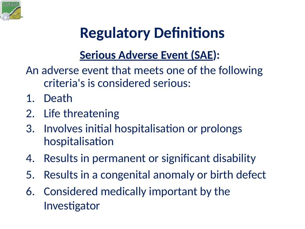 Elements of a clinical trial research protocol - slide 21 of 25
