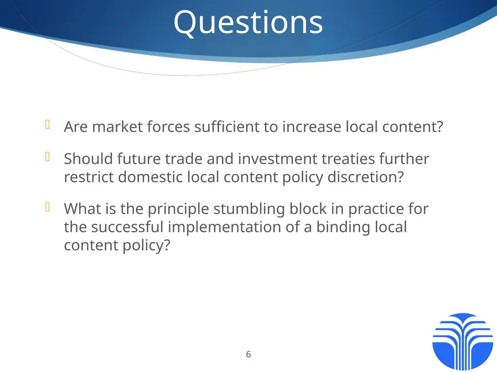 Local Content Policies Design and Implementation - slide 6 of 6
