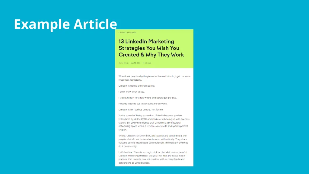 Content Writing How to write content with impact - slide 8 of 20