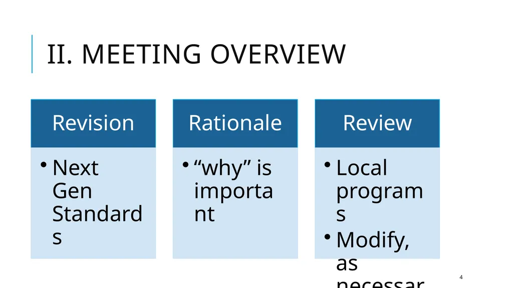 Gearing Up for Implementation of Next Generation - slide 4 of 19