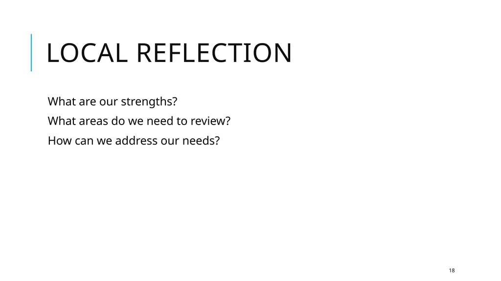 Gearing Up for Implementation of Next Generation - slide 18 of 19