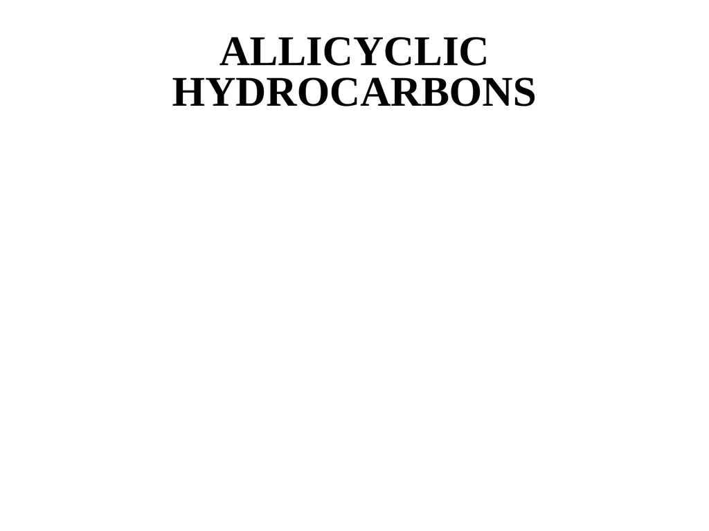 CHM 221- BASIC ORGANIC CHEMISTRY 1 ALLICYCLIC - slide 4 of 89
