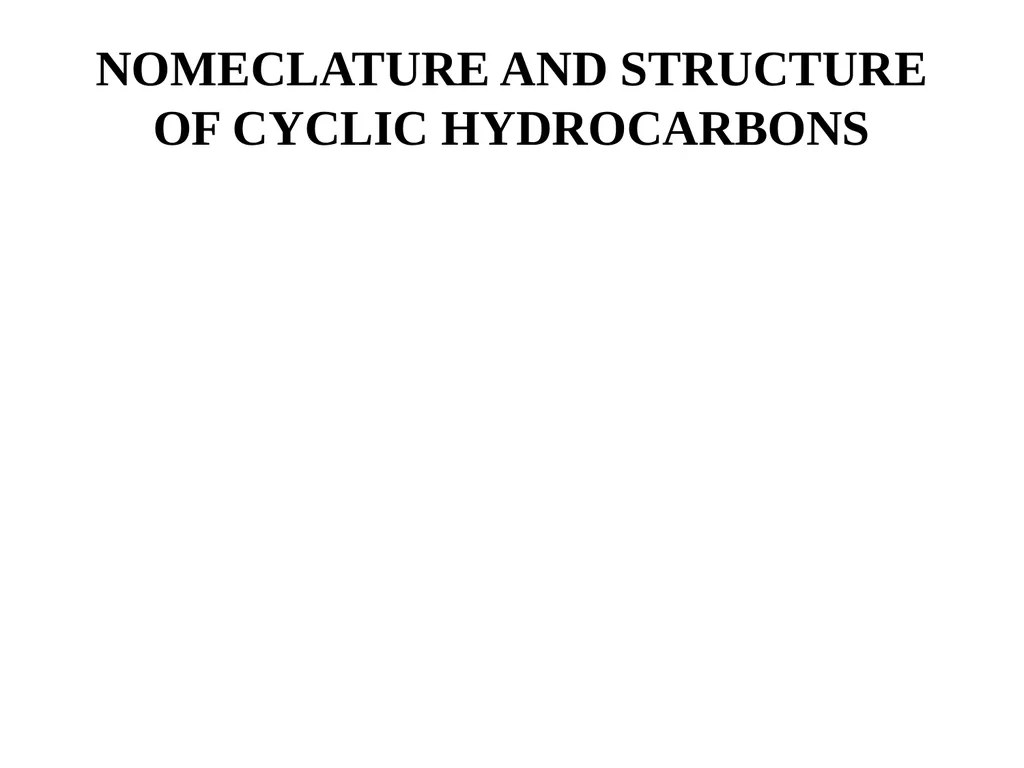 CHM 221- BASIC ORGANIC CHEMISTRY 1 ALLICYCLIC - slide 7 of 89