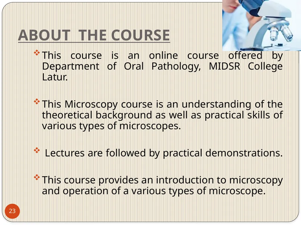 MAHARASHTRA INSTITUTE OF DENTAL SCIENCES AND - slide 23 of 31