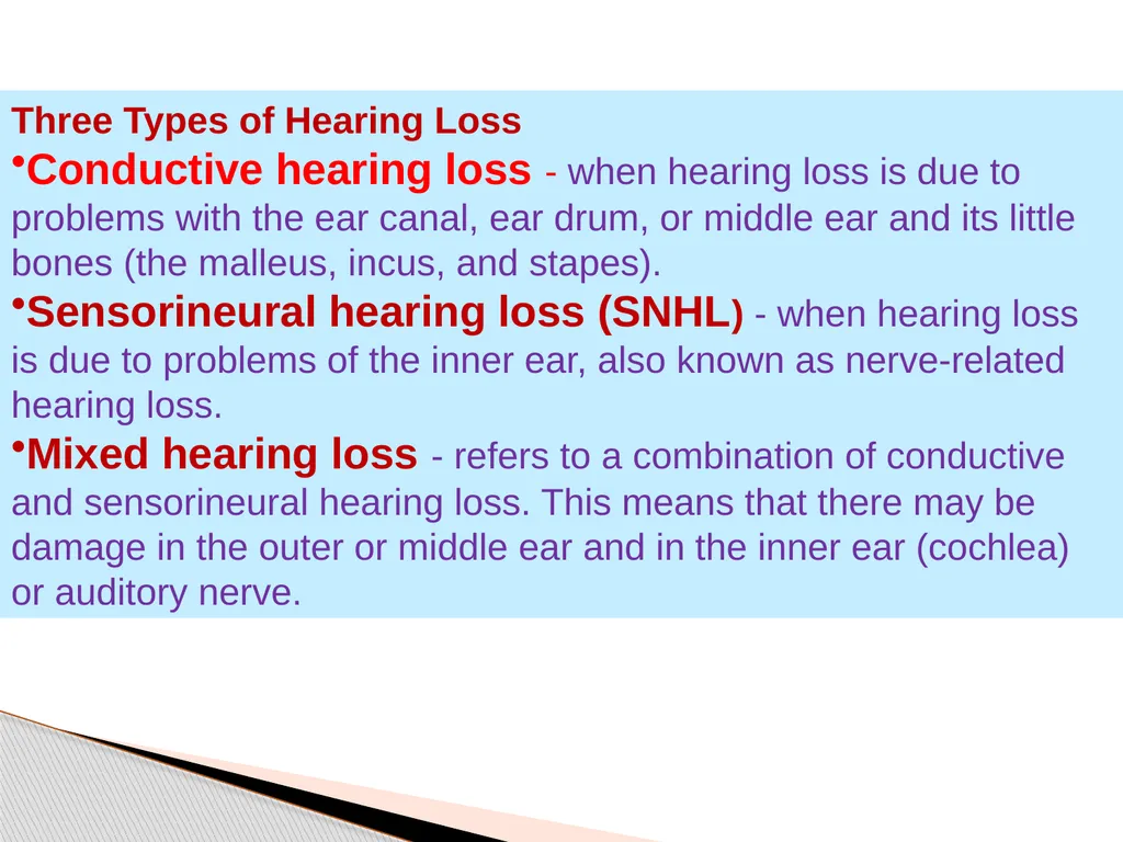 DEAFNESS,,,,,HEARING LOSS Asst.prof dr.FALIH - slide 6 of 48