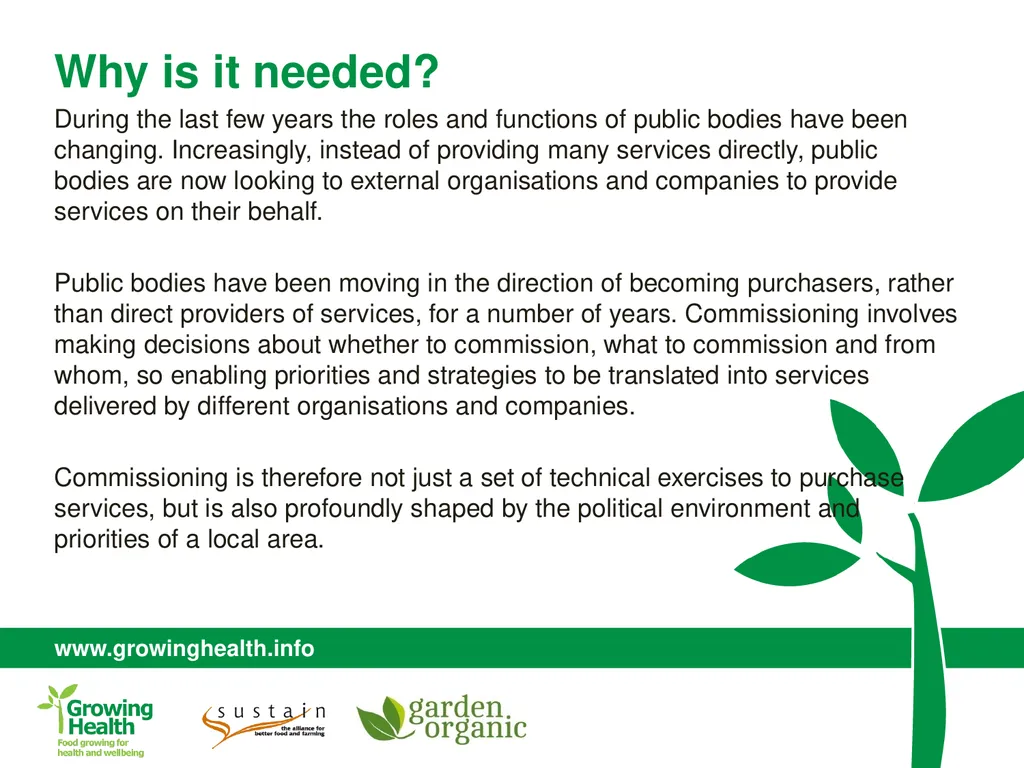 What is commissioning? “Commissioning is the cycle - slide 2 of 6