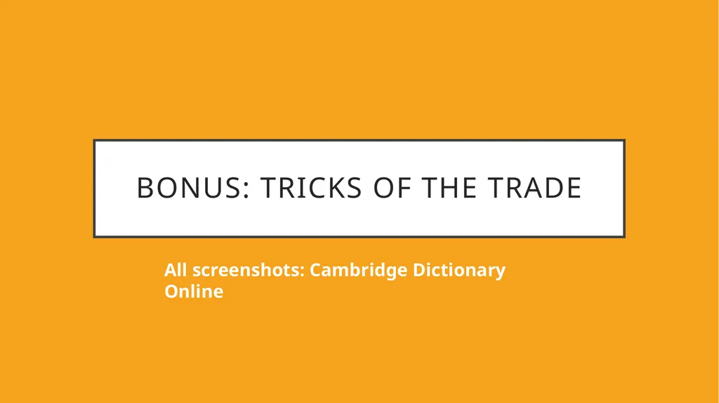 The full package HOW TO *REALLY* USE A DICTIONARY - slide 39 of 46