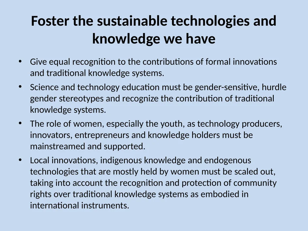 Rethinking Technology from a Gender Perspective - slide 5 of 10