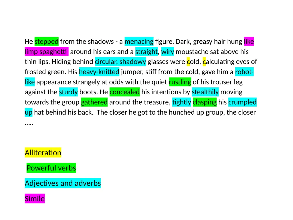 Character Description Character Description You - slide 8 of 11