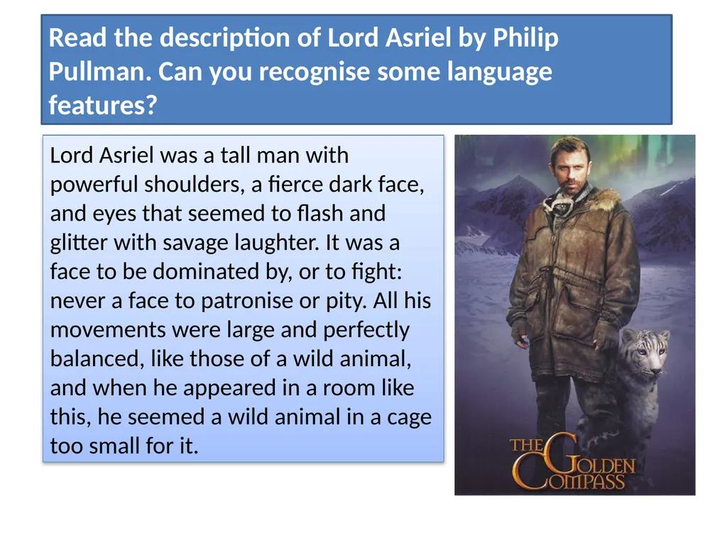 Character Description Character Description You - slide 5 of 11