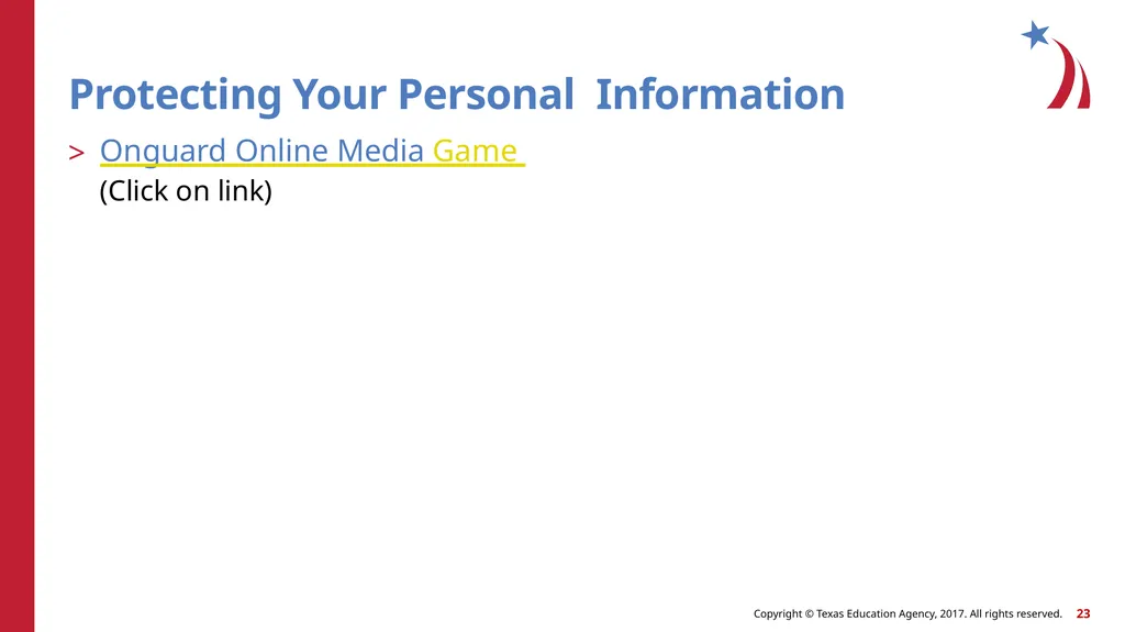 Protecting Children Online Child Guidance - slide 23 of 27