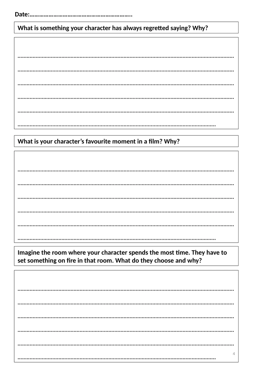 Name: What is their most treasured memory? - slide 4 of 16