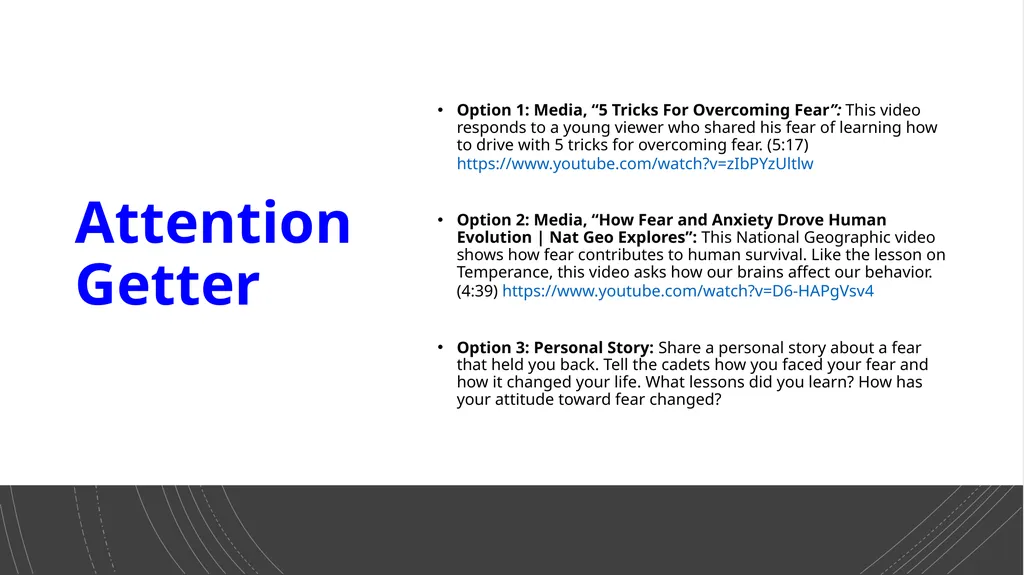 CAP Character Development Values for Living Series - slide 3 of 11