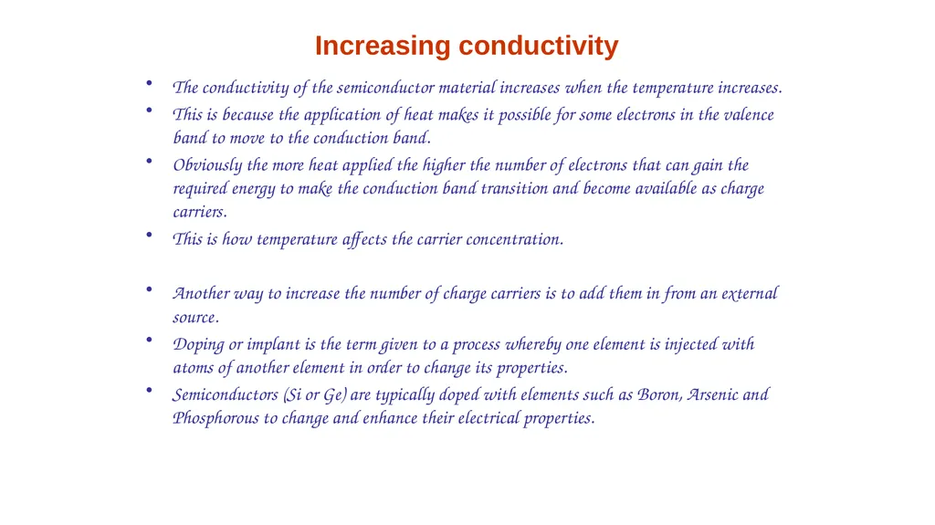 Intrinsic Material At a given temperature there is - slide 3 of 10