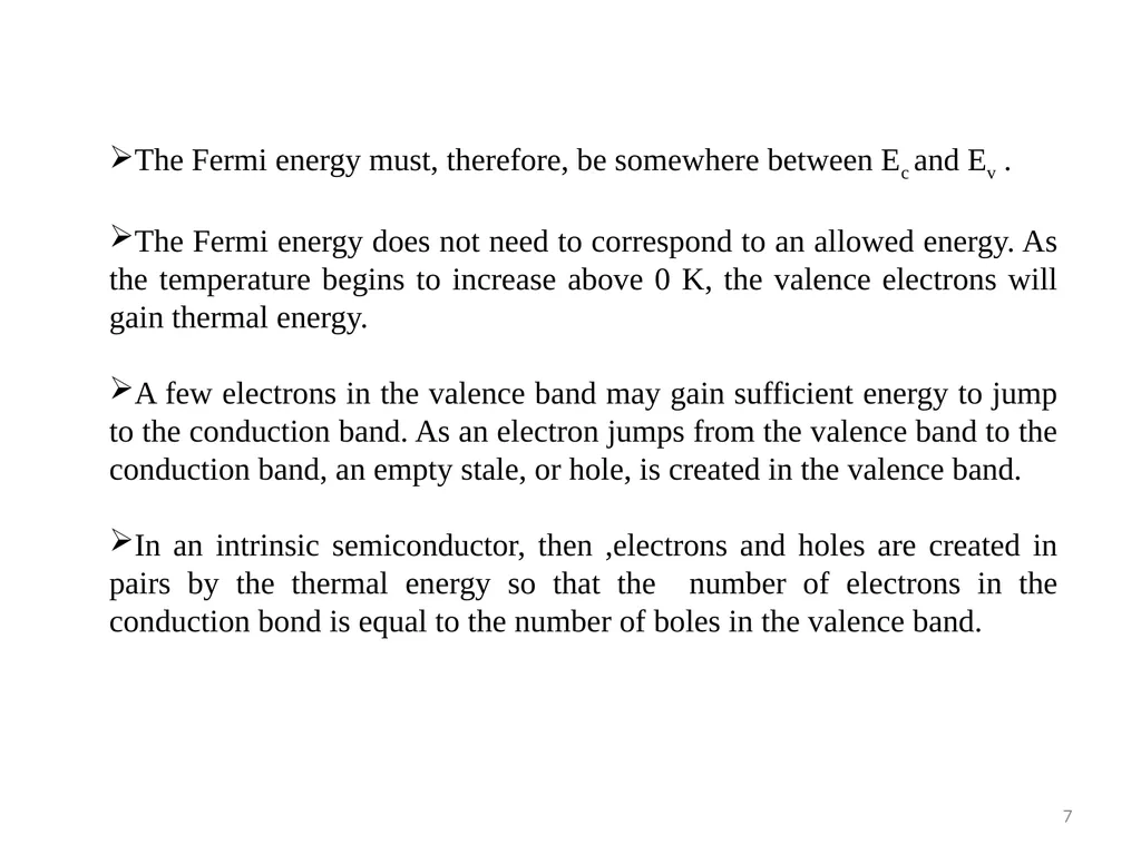 Lecture 5 Electron and Hole concentration at - slide 7 of 14