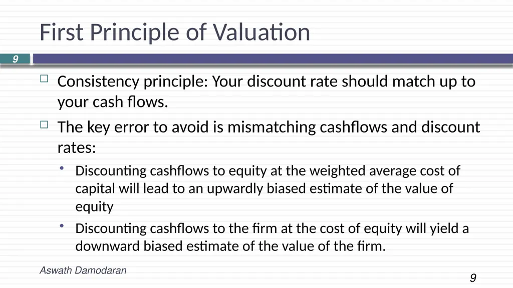 Session 2: INTRINSIC VALUATION Laying the - slide 9 of 9