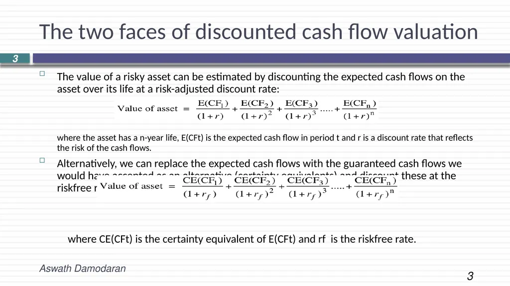 Session 2: INTRINSIC VALUATION Laying the - slide 3 of 9