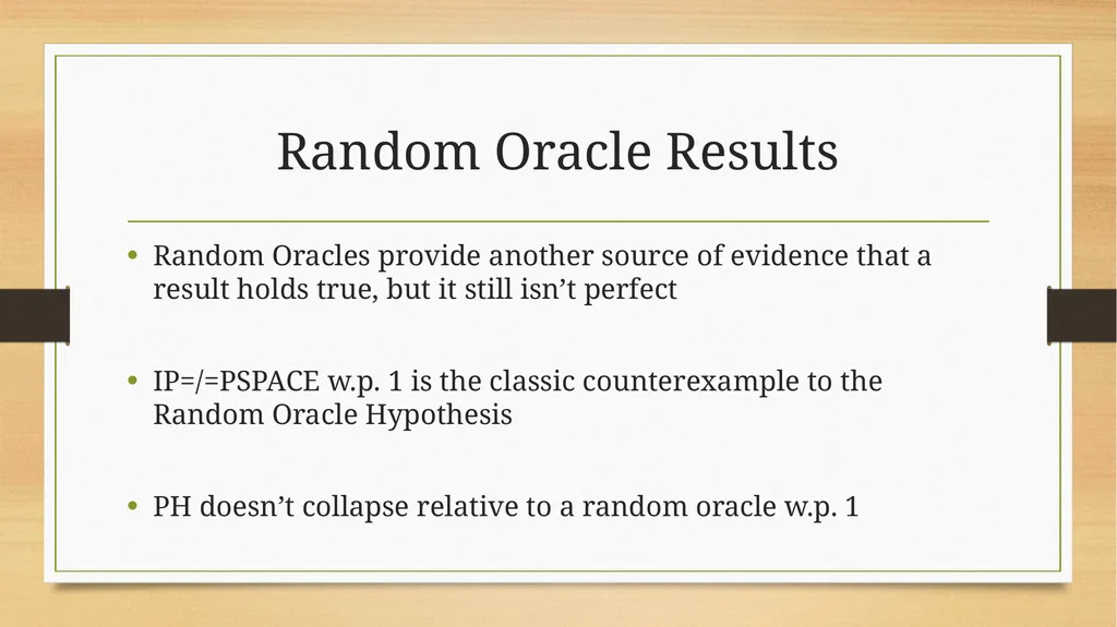 Introduction to Oracles in Complexity Theory DeVon - slide 22 of 24
