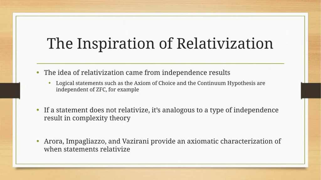 Introduction to Oracles in Complexity Theory DeVon - slide 18 of 24
