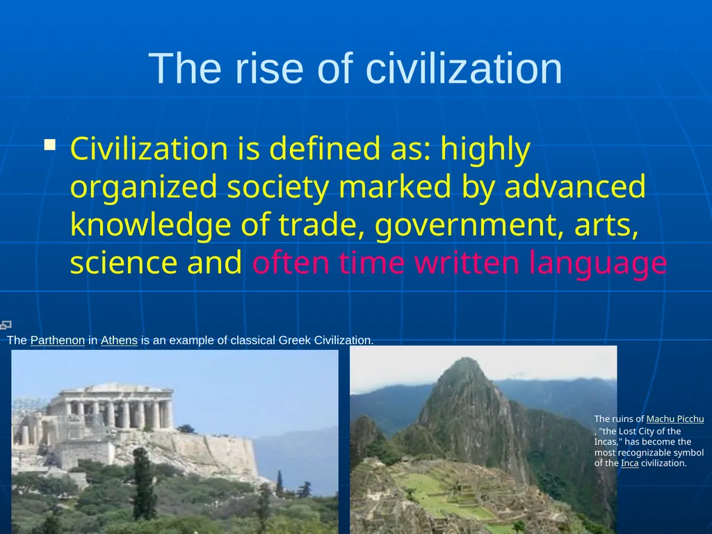 What is civilization? The word "civilization" - slide 3 of 7