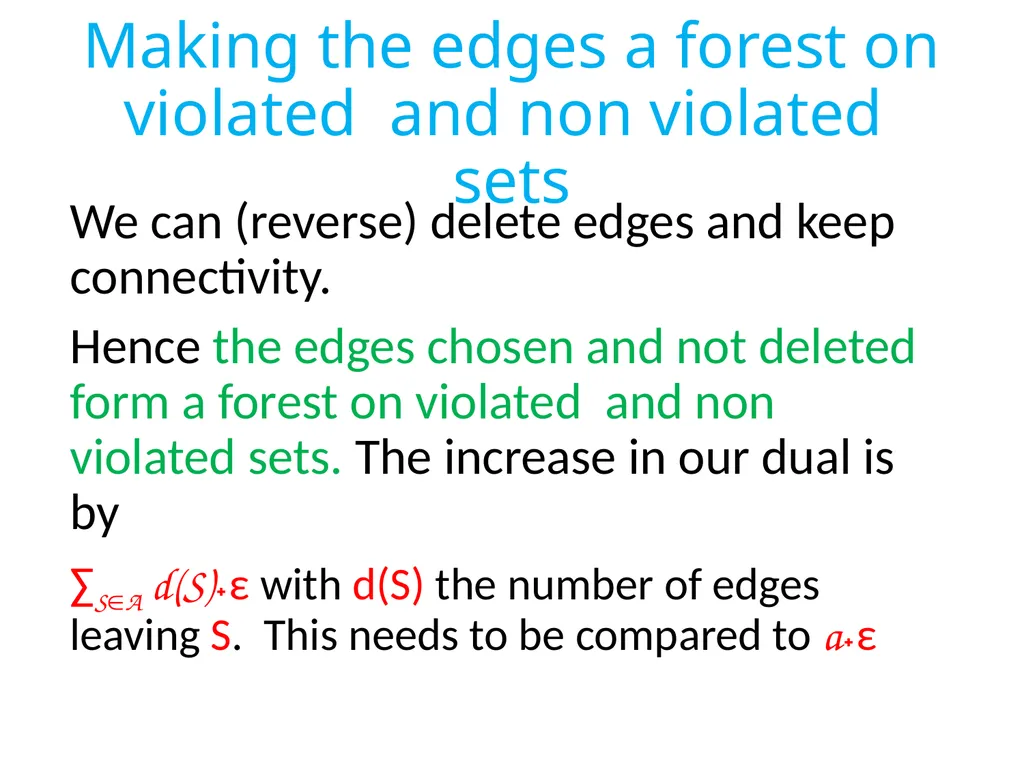 Approximating Steiner forest and other similar - slide 12 of 15