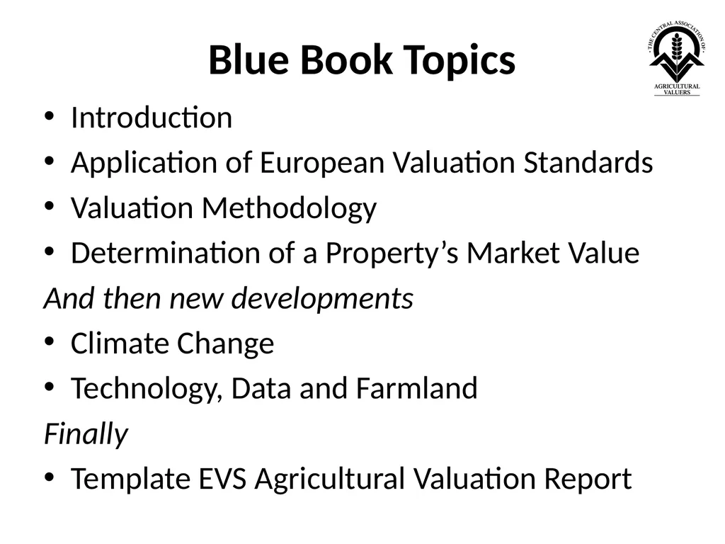 Agricultural Valuation: EVS 2025 Guidance Note - slide 7 of 19