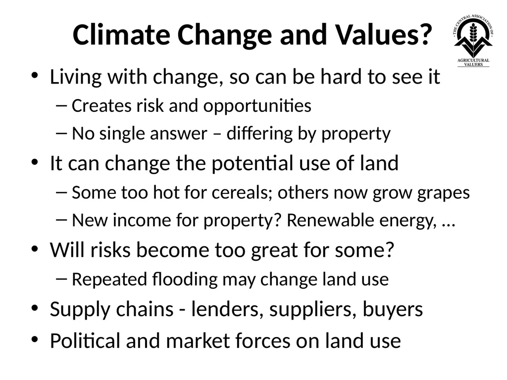 Agricultural Valuation: EVS 2025 Guidance Note - slide 16 of 19