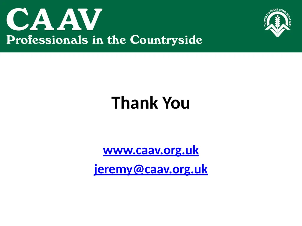 Agricultural Valuation: EVS 2025 Guidance Note - slide 19 of 19