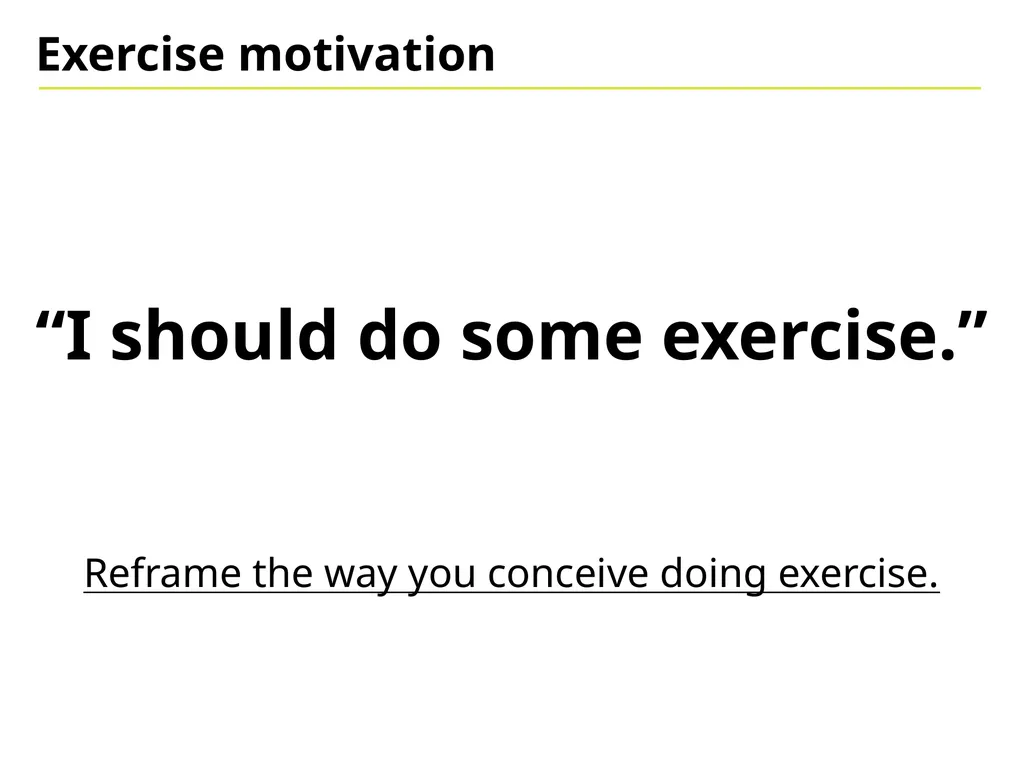 Exercise Motivation Exercise in a recovery context - slide 8 of 15