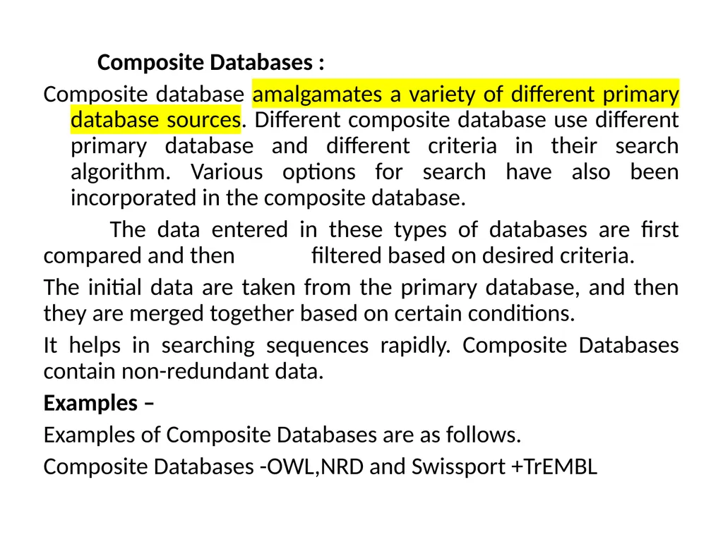 Biological databases Pinaki Kr. Rabha A database - slide 12 of 13