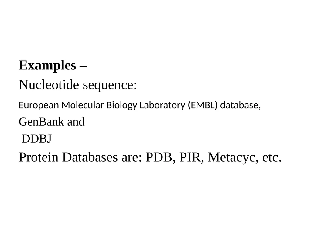 Biological databases Pinaki Kr. Rabha A database - slide 4 of 13