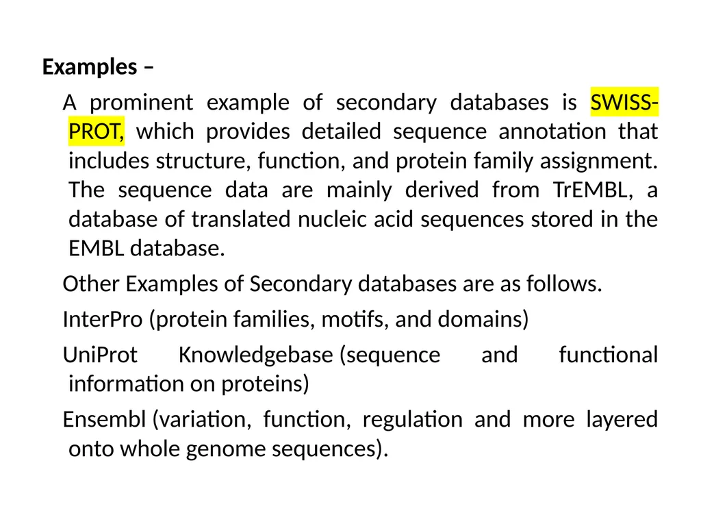 Biological databases Pinaki Kr. Rabha A database - slide 11 of 13
