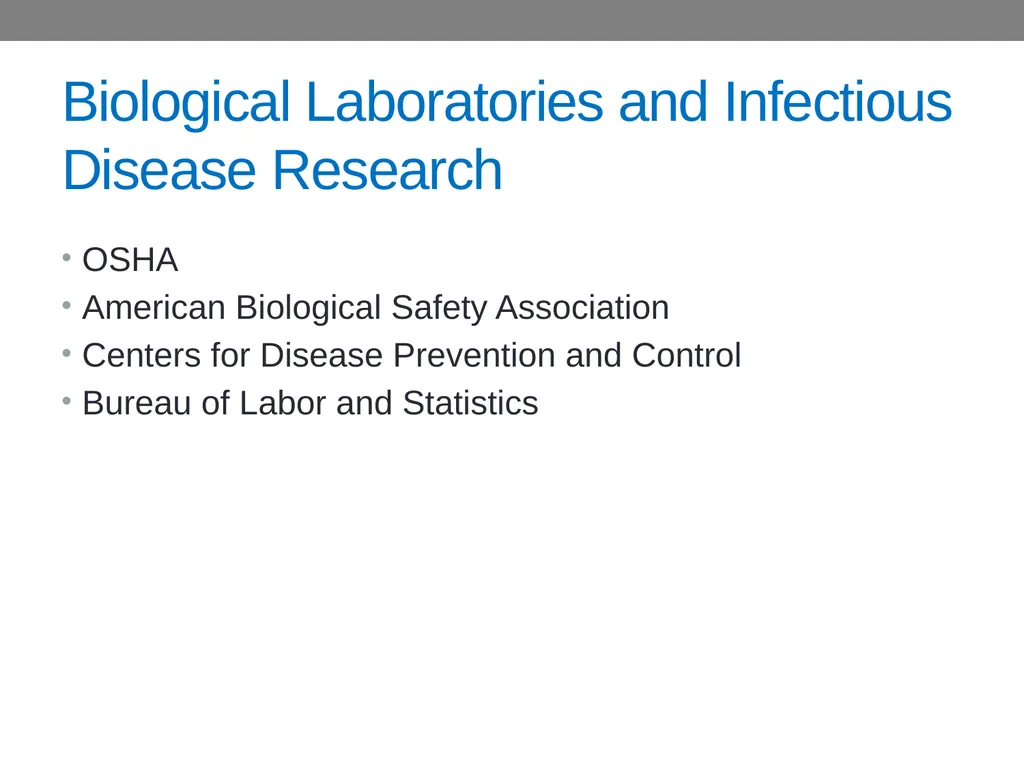 CHAPTER 15 Biological Hazards Learning Objectives - slide 11 of 15