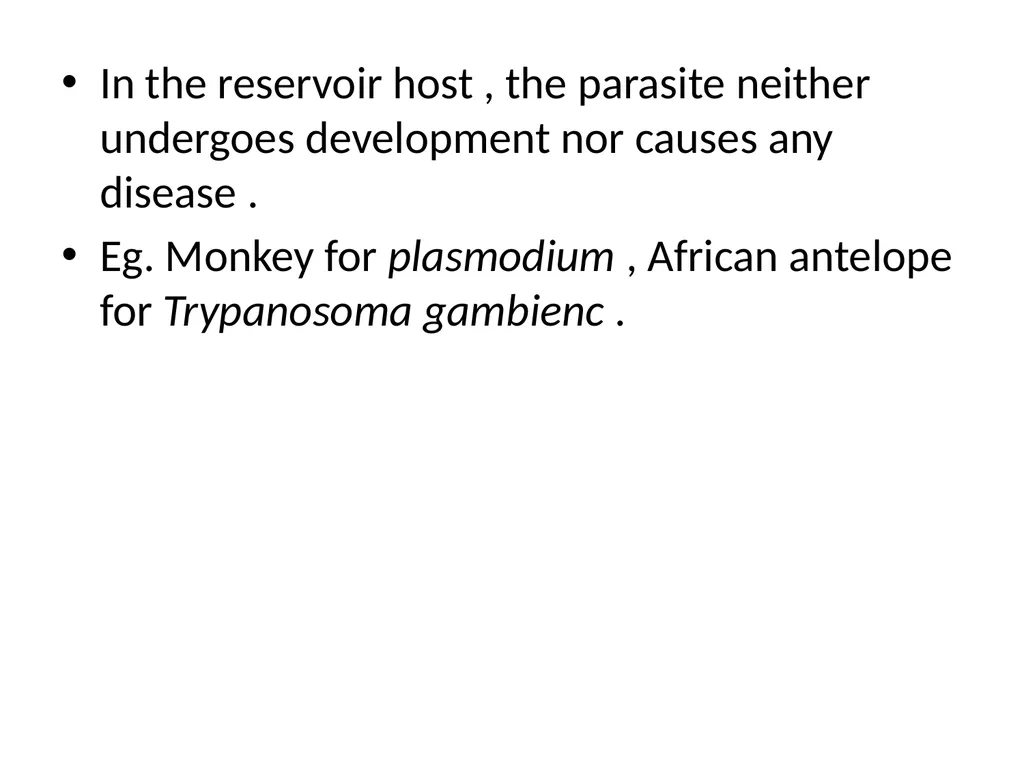 Mechanical and biological vector ,Reservoir , Host - slide 5 of 5