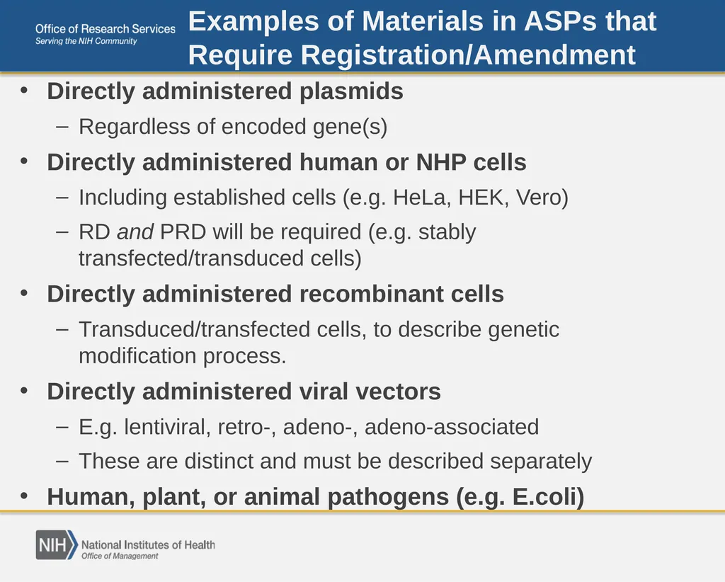 April Safety Focus: Biological Registration - slide 7 of 13