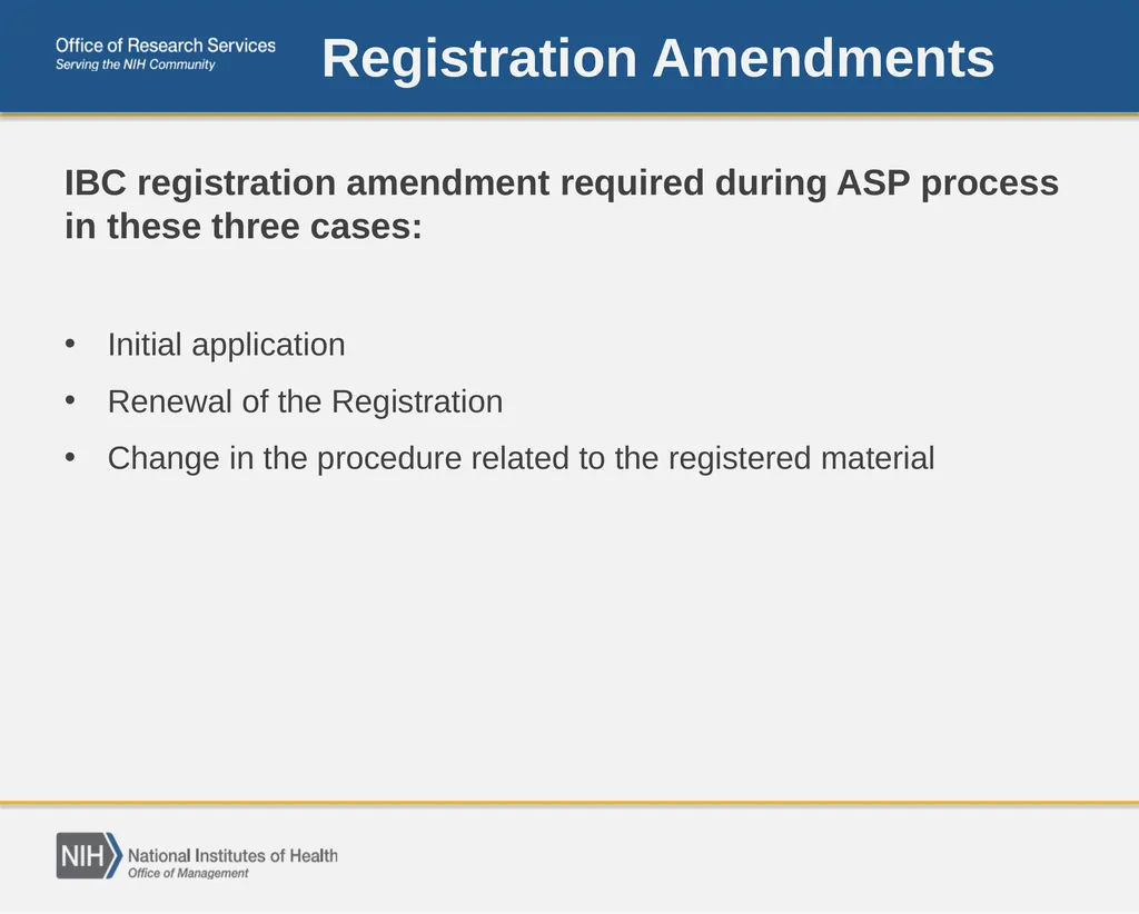 April Safety Focus: Biological Registration - slide 8 of 13