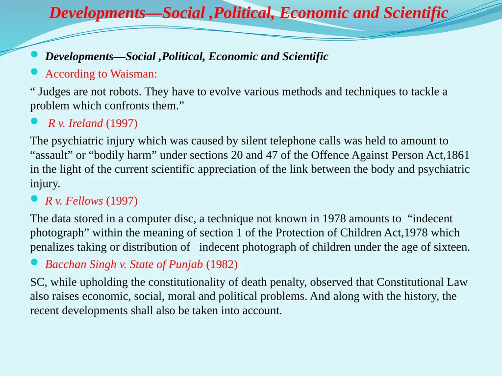 Interpretation of statute Unit III External aids - slide 13 of 22