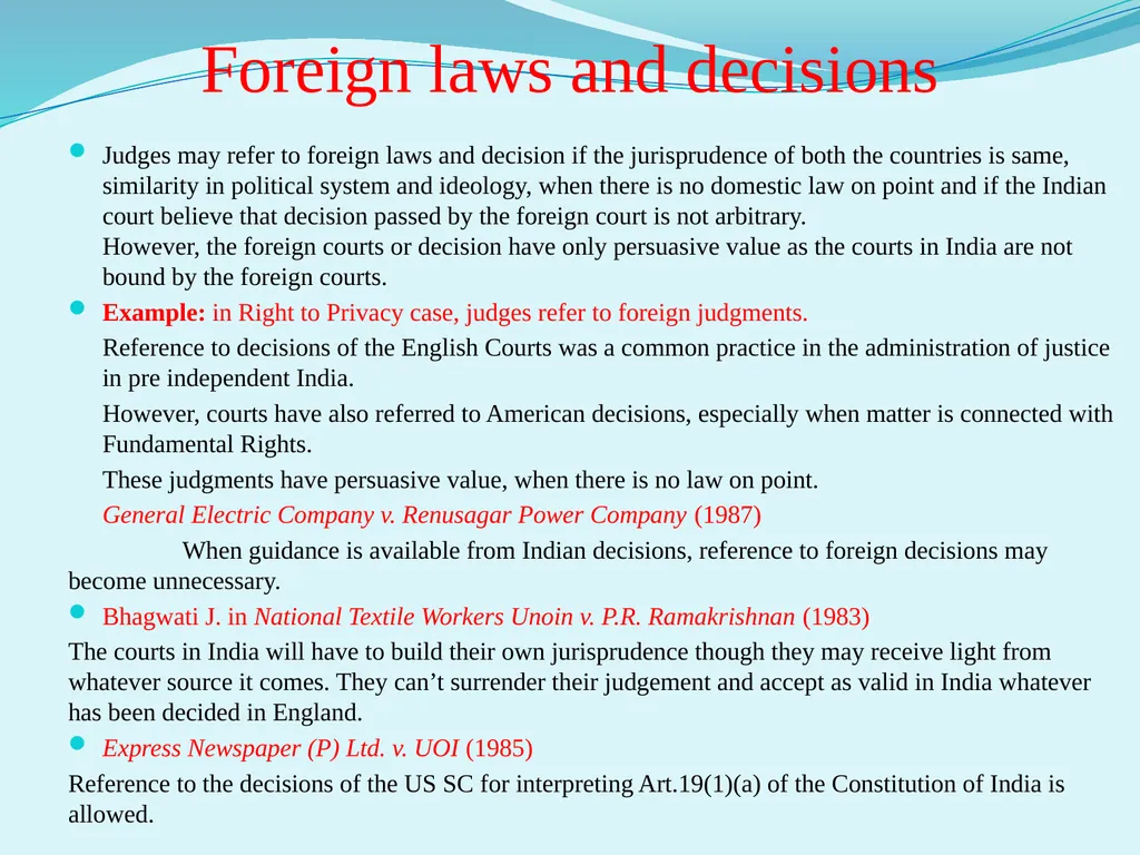 Interpretation of statute Unit III External aids - slide 22 of 22