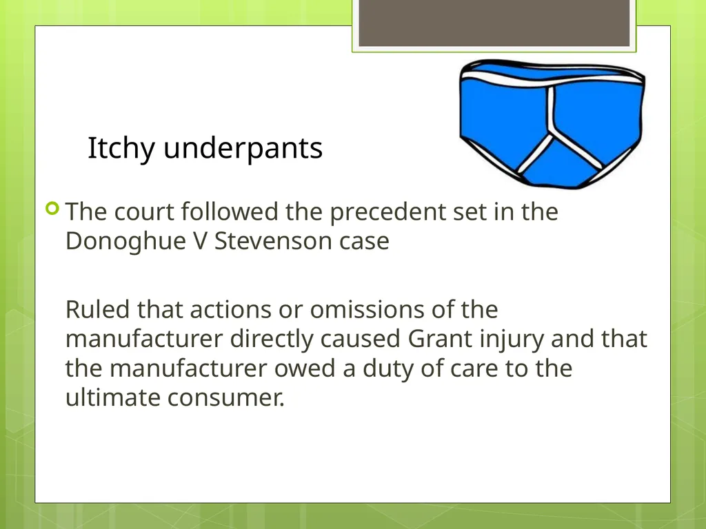 Interpretations of past decisions The development - slide 13 of 13