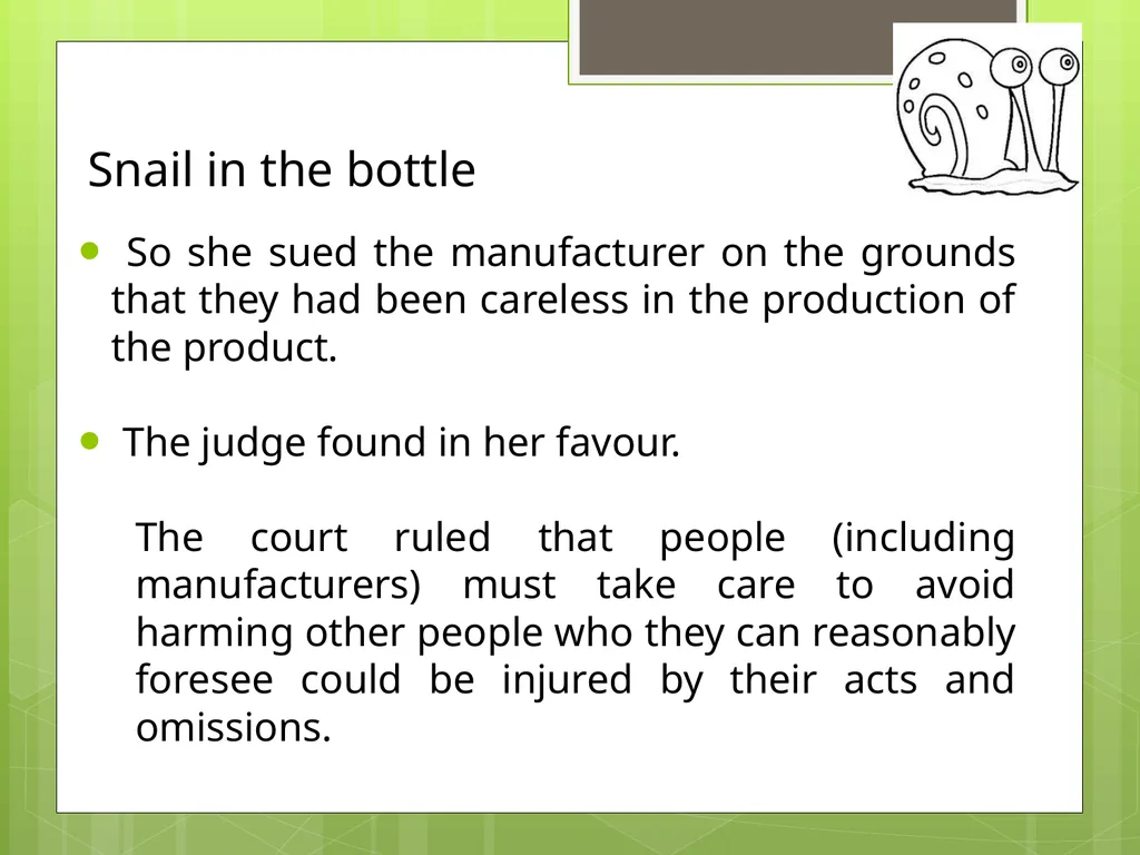 Interpretations of past decisions The development - slide 7 of 13