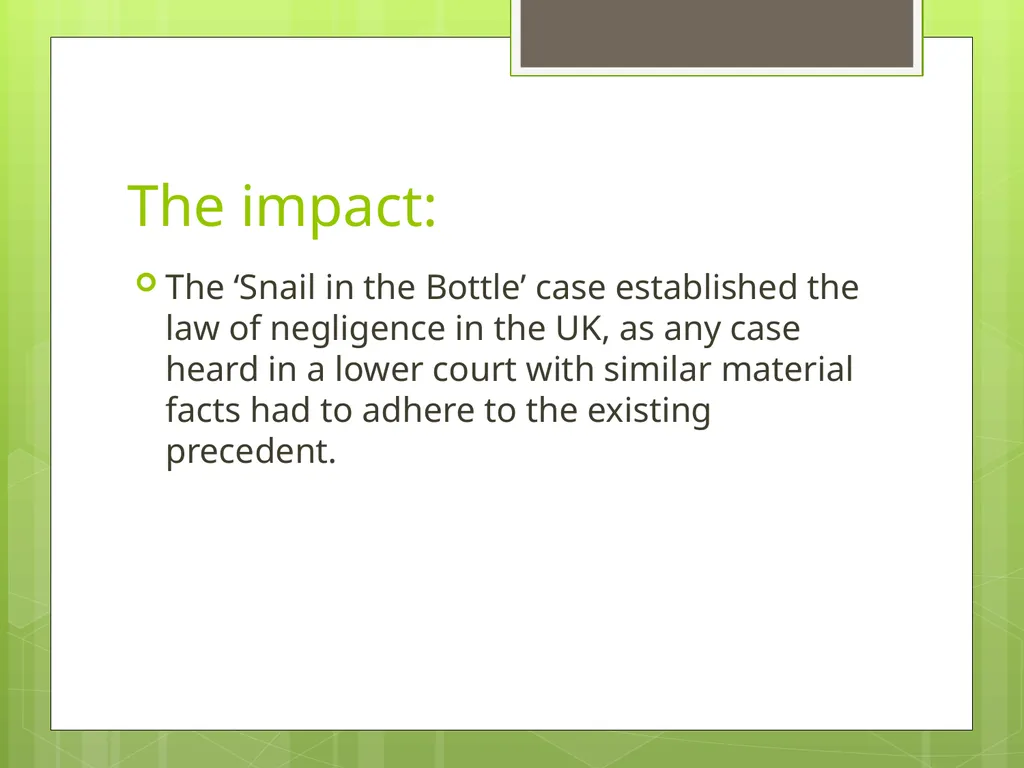 Interpretations of past decisions The development - slide 9 of 13