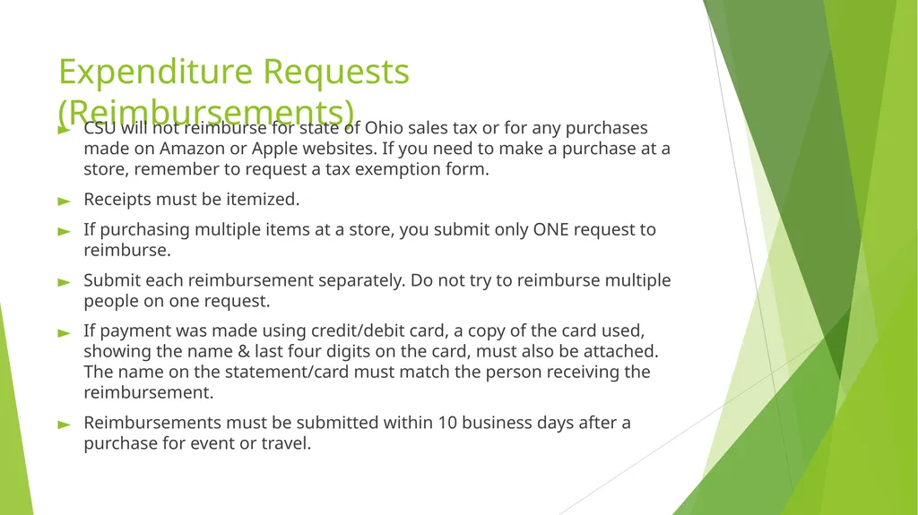 RSO Treasurer Training Presenter: Dan Lenhart, - slide 14 of 20