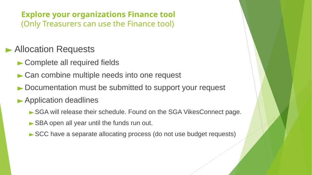 RSO Treasurer Training Presenter: Dan Lenhart, - slide 8 of 20