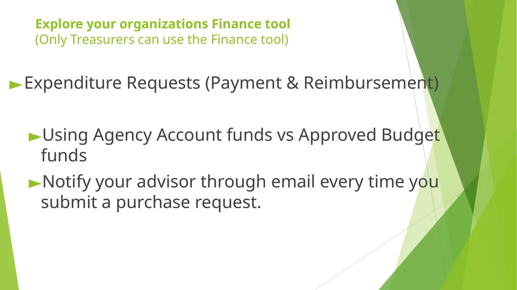 RSO Treasurer Training Presenter: Dan Lenhart, - slide 9 of 20
