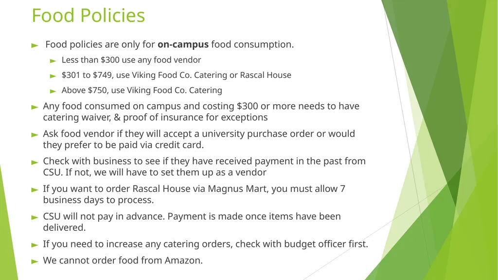 RSO Treasurer Training Presenter: Dan Lenhart, - slide 11 of 20