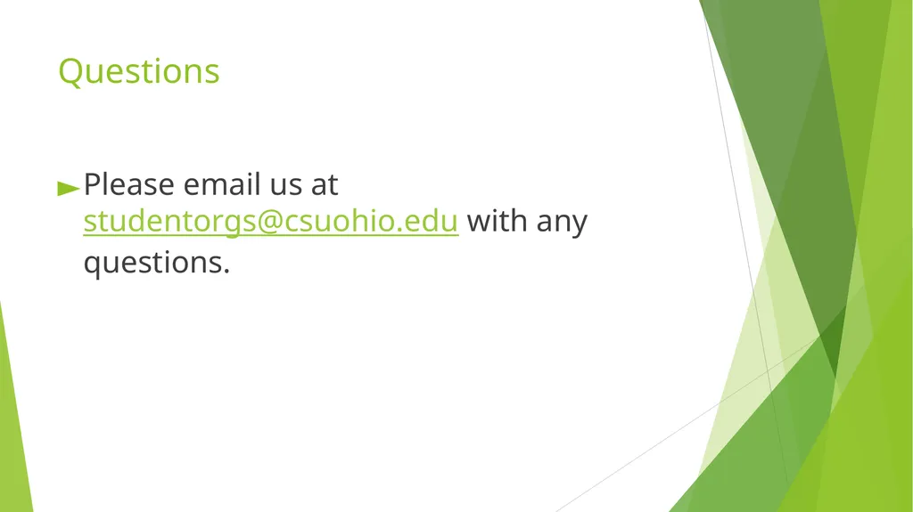 RSO Treasurer Training Presenter: Dan Lenhart, - slide 20 of 20