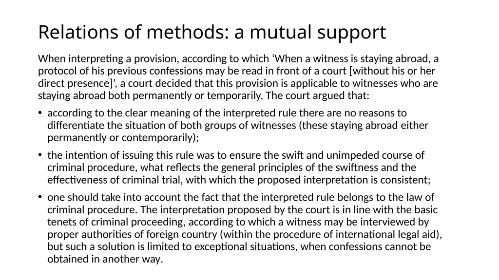 Statutory interpretation Fundamentals of Law & - slide 15 of 19