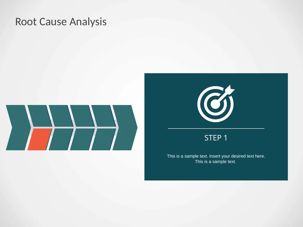 Cause-effect Fishbone Diagram with 2 Level - slide 5 of 12