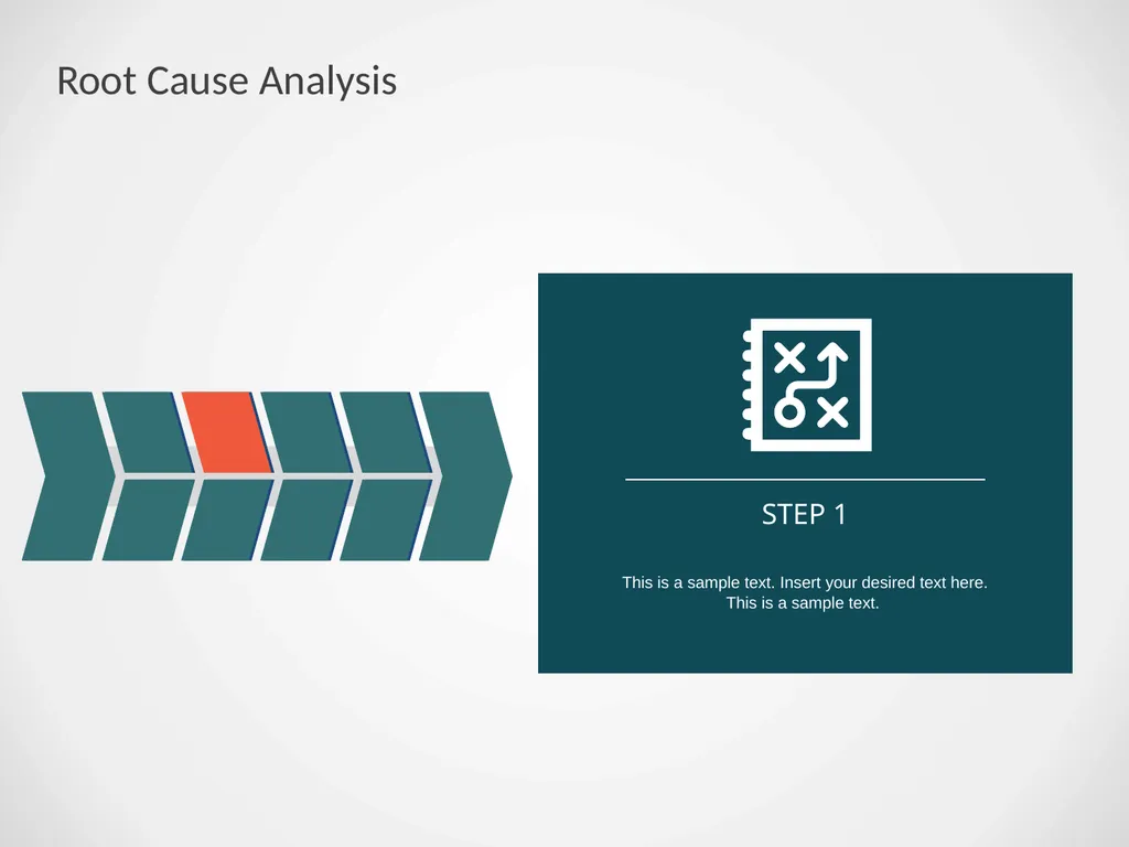 Cause-effect Fishbone Diagram with 2 Level - slide 6 of 12